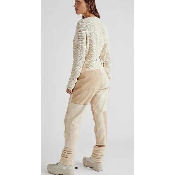 Free People Pretty Lies Patchwork Harem Pants Size/8 - Picture 3 of 8